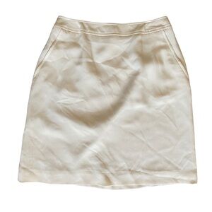 Cream Colored Liz Claiborne Silk Skirt in Size 10
